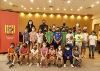 Activitat 'El meu Ajuntament'.Visita del grup 3er C de l'Escola Francesc Platón i Sartí