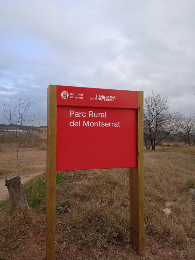 Senyalització identificativa del Parc Rural del Montserrat