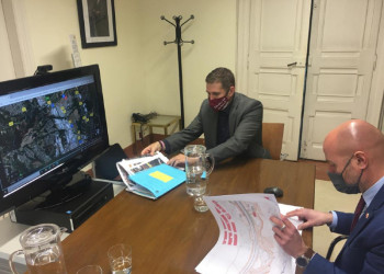 El nostre alcalde, Jesús Naharro, es reuneix amb el subdelegat del Govern a Barcelona, Carlos Pietro