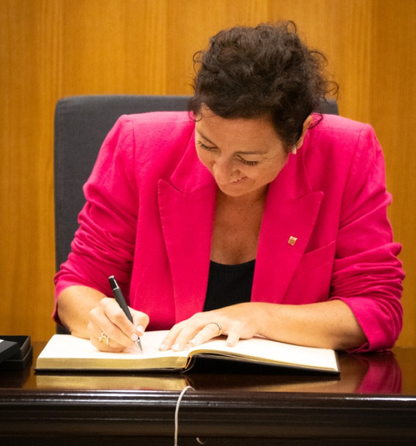 Rebem la visita de la consellera d’Economia i Finances de la Generalitat de Catalunya, Alícia Romero, al nostre municipi