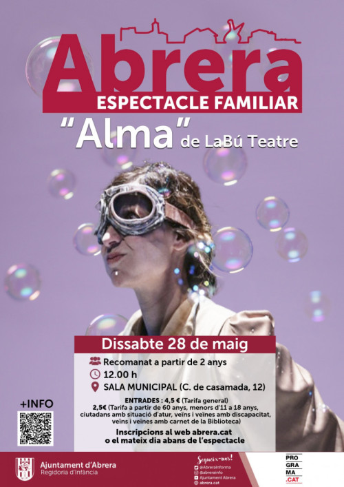 Atenció, famílies! El dissabte 28 de maig no us perdeu l'espectacle familiar 