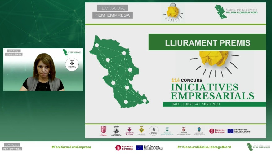 Acte telemàtic de lliurament de premis de l'11è Concurs d'Iniciatives Empresarials del Baix Llobregat Nord