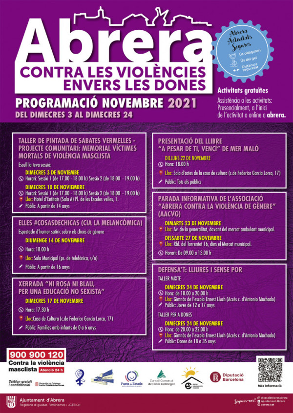 Activitats Abrera contra les violències envers les dones - Novembre 2021 01.jpg