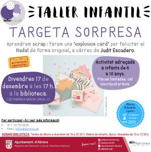 Activitats Biblioteca Josep Roca i Bros Desembre 2021 - Taller Nadal infantil.png