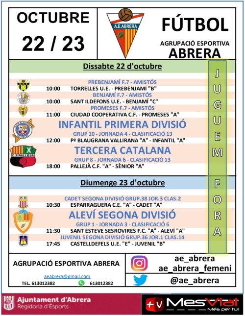 AE Abrera - Calendari partits dissabte 22 i diumenge 23 octubre 2022 - A fora.jpg