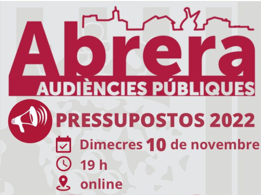 Audiència Pública de Pressupostos 2022