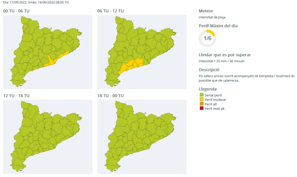 Avís situacio meteorològica de perill per pluges intenses 17-09-22.jpg