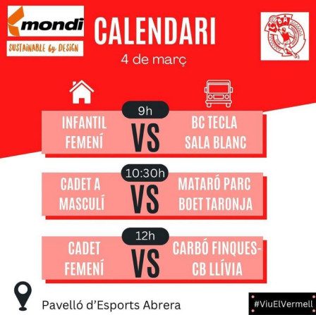 Calendari partits CB Abrera - Dissabte 4 de març a casa.jpeg