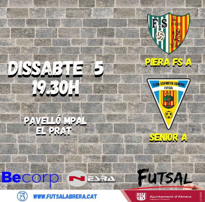 Calendari partits CE Futsal Abrera dissabte 5 de març 02