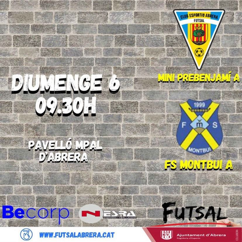 Calendari partits CE Futsal Abrera diumenge 6 de març 01