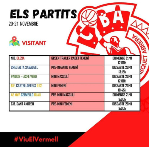 Calendari partits Club Basquet Abrera cap de setmana del dissabte 20 i diumenge 21 de novembre - Visitant.jpeg