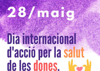 Cartell 28 maig Dia internacional d'acció per la salut de les dones