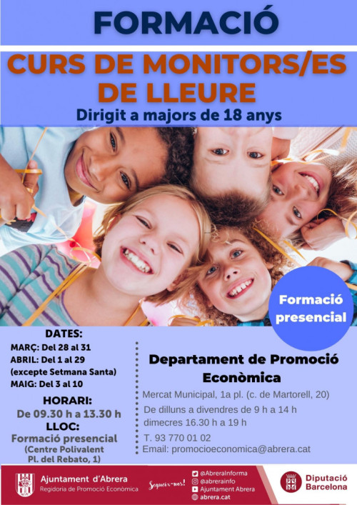 Cartell Curs de Monitor-a de lleure - Inici 28 de març.jpg