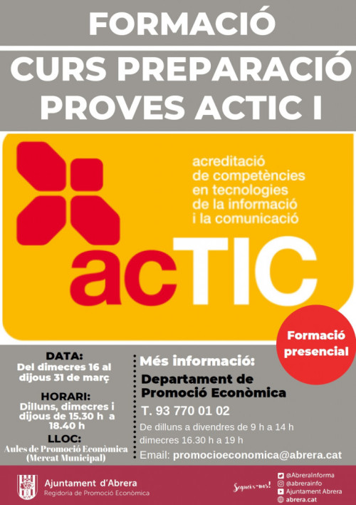 Cartell Curs preparació proves ACTIC I - Inici 16 de març de 2022.jpg