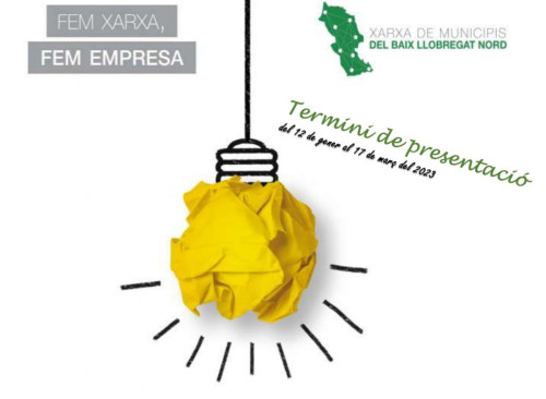 Convoquem el 12è Concurs d’Iniciatives Empresarials del Baix Llobregat Nord dins el programa "Fem Xarxa, Fem Empresa"