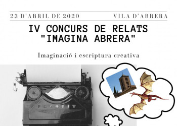 Cartell del IV Concurs de Relats "Imagina Abrera"