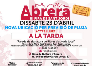 Cartell Sant Jordi 2022 Abrera - Tarda