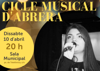 Primer concert del Cicle Musical d'Abrera, amb l'actuació de la Carla Morillo