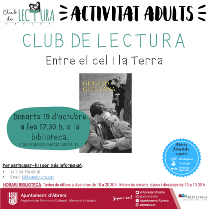 Atenció! La Biblioteca Josep Roca i Bros programa diferents activitats per aquest mes d'octubre. Us hi esperem!