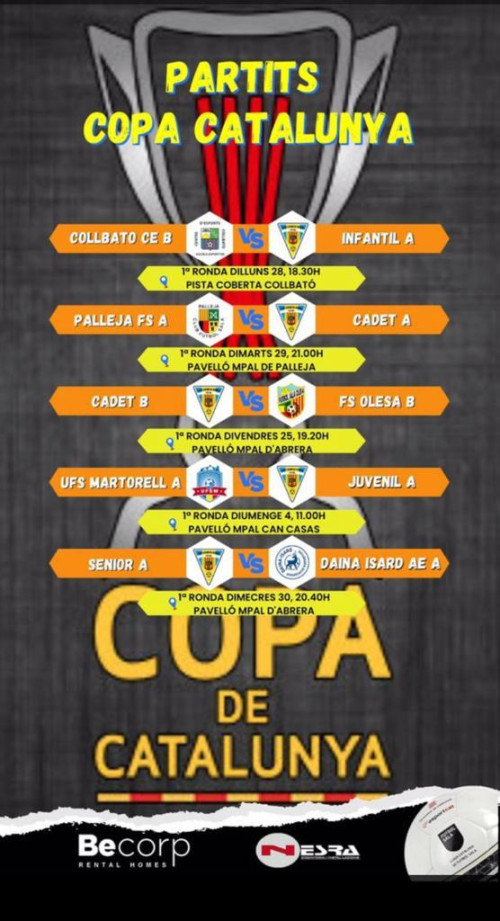 Club Esportiu Futsal Abrera - Calendari partits Copa Catalunya novembre 2022.jpeg