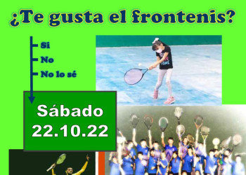 Club Frontenis Abrera - Cartell matinal per a joves 22-10-22