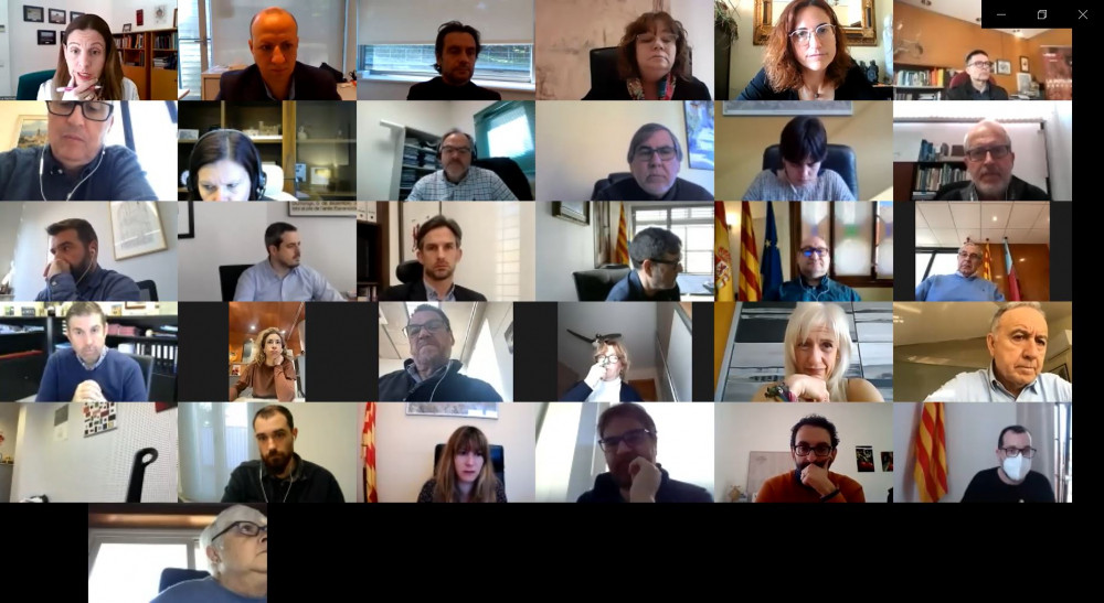 Sessió telemàtica del Consell d'Alcaldes del Baix Llobregat celebrada el 10 de març de 2021
