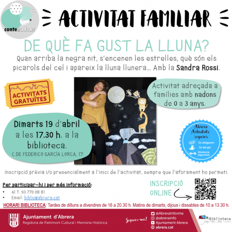 Activitats mes d'abril a la Biblioteca Josep Roca i Bros d'Abrera