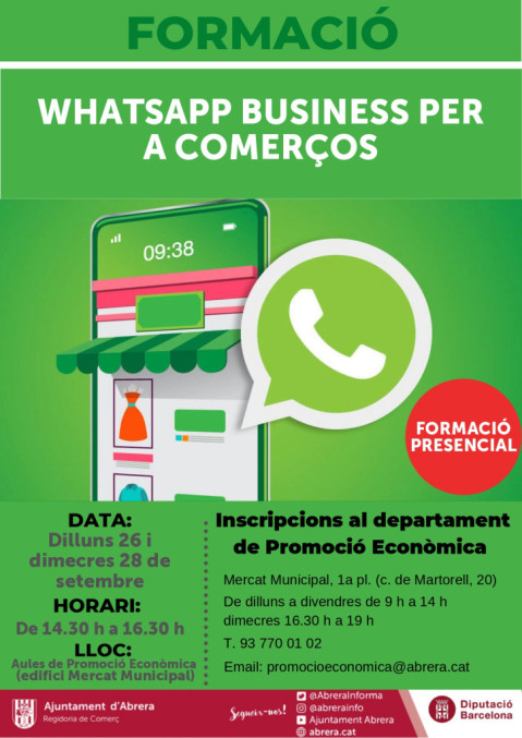 Curs Whatsapp Business per a comerços