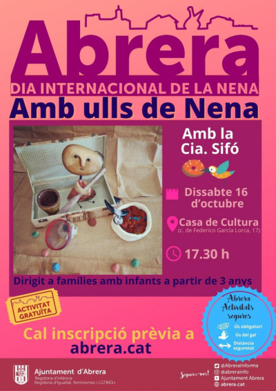 Commemorem el Dia Internacional de la Nena amb un espectacle familiar a la Casa de Cultura el dissabte 16 d'octubre