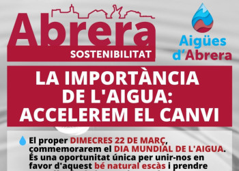 Commemorem el dia mundial de l'aigua, per unir-nos en favor d'aquest bé natural escàs i prendre consciència de la seva importància, amb dues activitats divulgatives