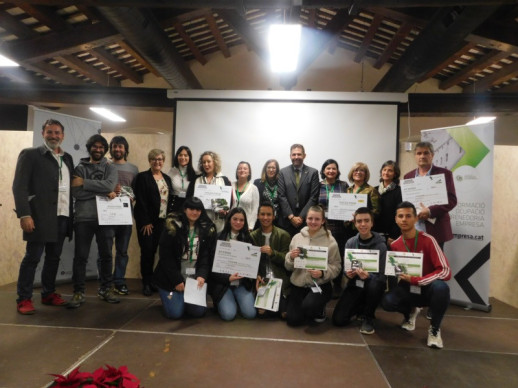 Assistim a l'acte de lliurament de premis del 10è Concurs d’Iniciatives Empresarials del Baix Llobregat Nord. Participants d'Abrera