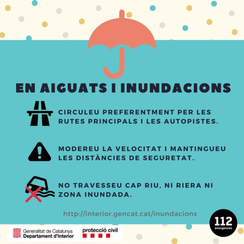 Consells de protecció en aiguats i inundacions