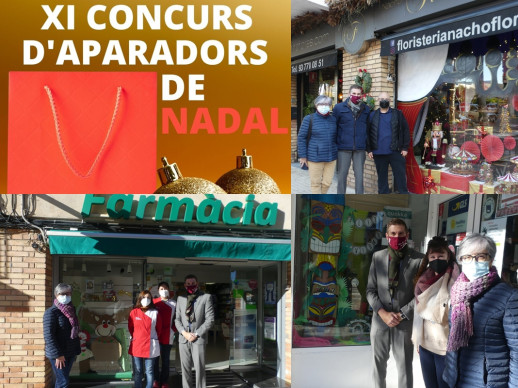 Establiments guanyadors XI Concurs d'Aparadors de Nadal d'Abrera