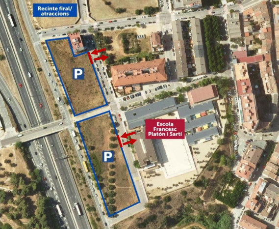 Zones d'estacionament per la Festa Major 2022
