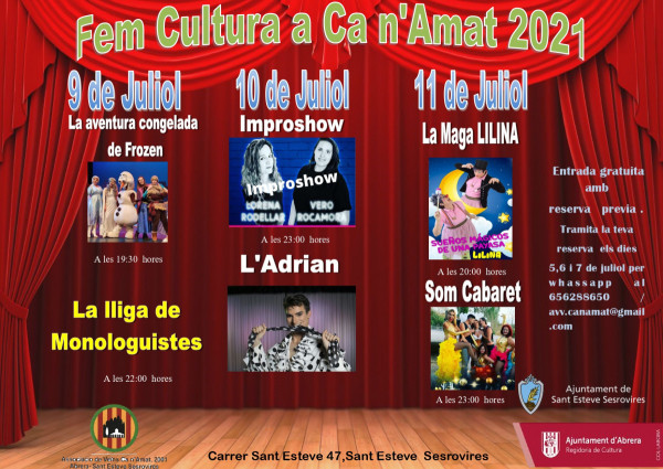 Fem Cultura a Ca n'Amat 2021!