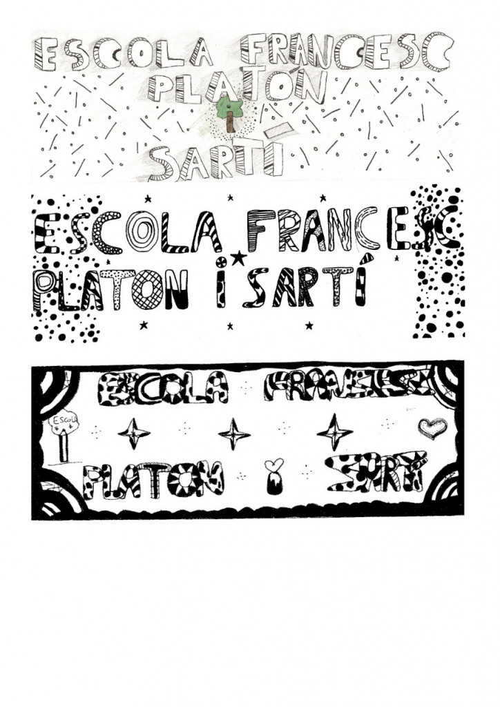 L'Escola Francesc Platón i Sartí fa un concurs de cartells amb el nom de l'escola