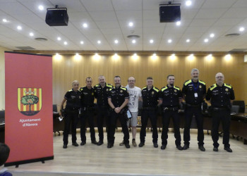 Acte de reconeixement. Policia Local. Ajuntament d'Abrera