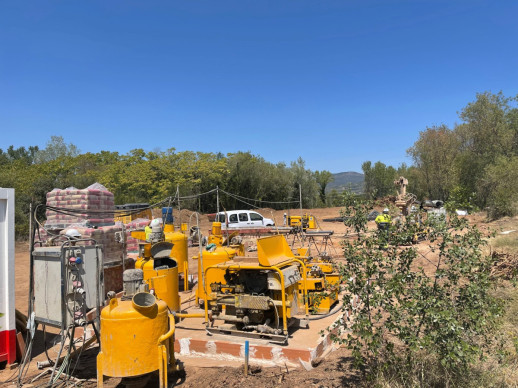 Supervisem les obres de renovació de l’artèria de la Planta de tractament del Llobregat a Abrera, encetades recentment