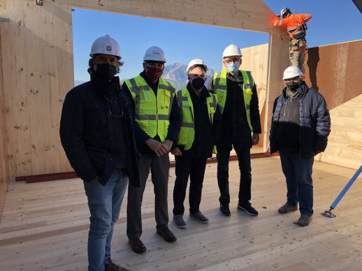 Visitem la construcció de la casa sostenible 'Lilus House', al barri de Sant Miquel del nostre municipi