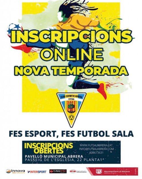 Inscripcions nova temporada - Futsal Abrera