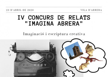 Cartell del IV Concurs de Relats "Imagina Abrera"