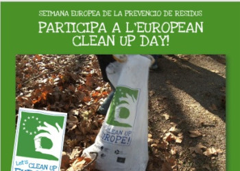 Jornada de neteja Let's Clean Up Europe del dissabte 27 de novembre a l'entorn del riu Llobregat proper a la finca de SAnt Hilari