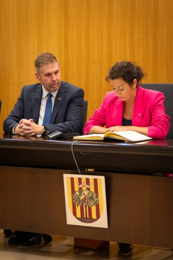 Rebem la visita de la consellera d’Economia i Finances de la Generalitat de Catalunya, Alícia Romero, al nostre municipi