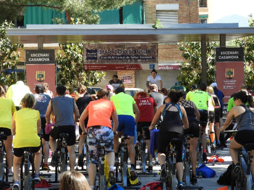 Gran èxit de participació a la Marató d'Spinning a l'aire lliure!