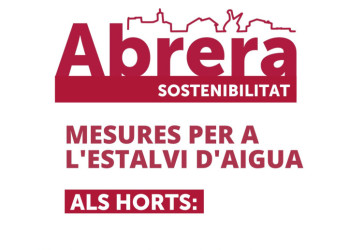 Consells per a l'estalvi d'aigua, a causa de l'alerta per sequera