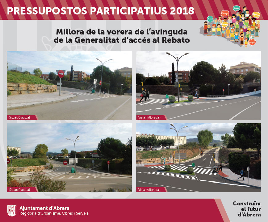 Millorem l’enllaç entre la carretera C-55 i l’avinguda Generalitat, un dels projectes guanyadors dels Pressupostos Participatius 2018