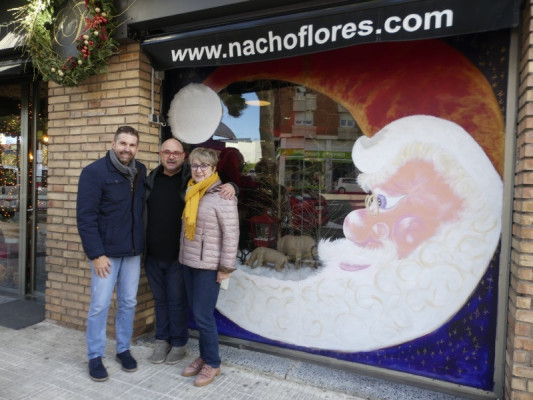 13è Concurs d’Aparadors Nadalencs d'Abrera. Floristeria Nacho Flores