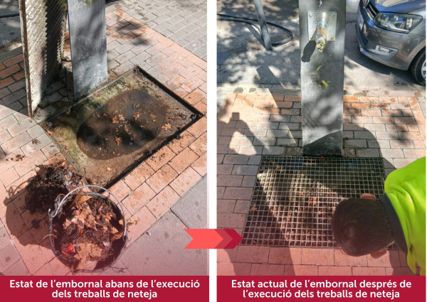 Continuem duent a terme treballs de neteja als embornals en diferents punts del nostre municipi per prevenir incidències a la via pública