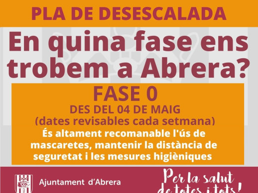 Noti Pla de Desescalada - FASE 0