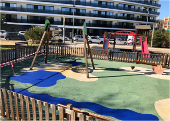 Detectem i reparem un nou acte vandàlic en l'espai públic del nostre municipi. Siguem cívics i cuidem el nostre entorn! Parc Infantil de La Vinya